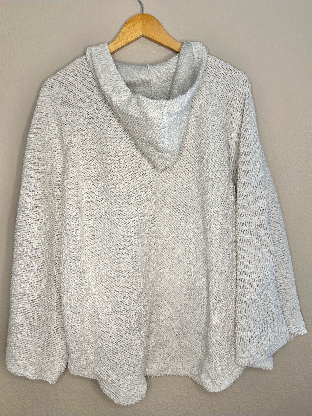 NWT Free People Free-est Simone Hoodie Sweatshirt Gray Oversized Cotton - Picture 7 of 8